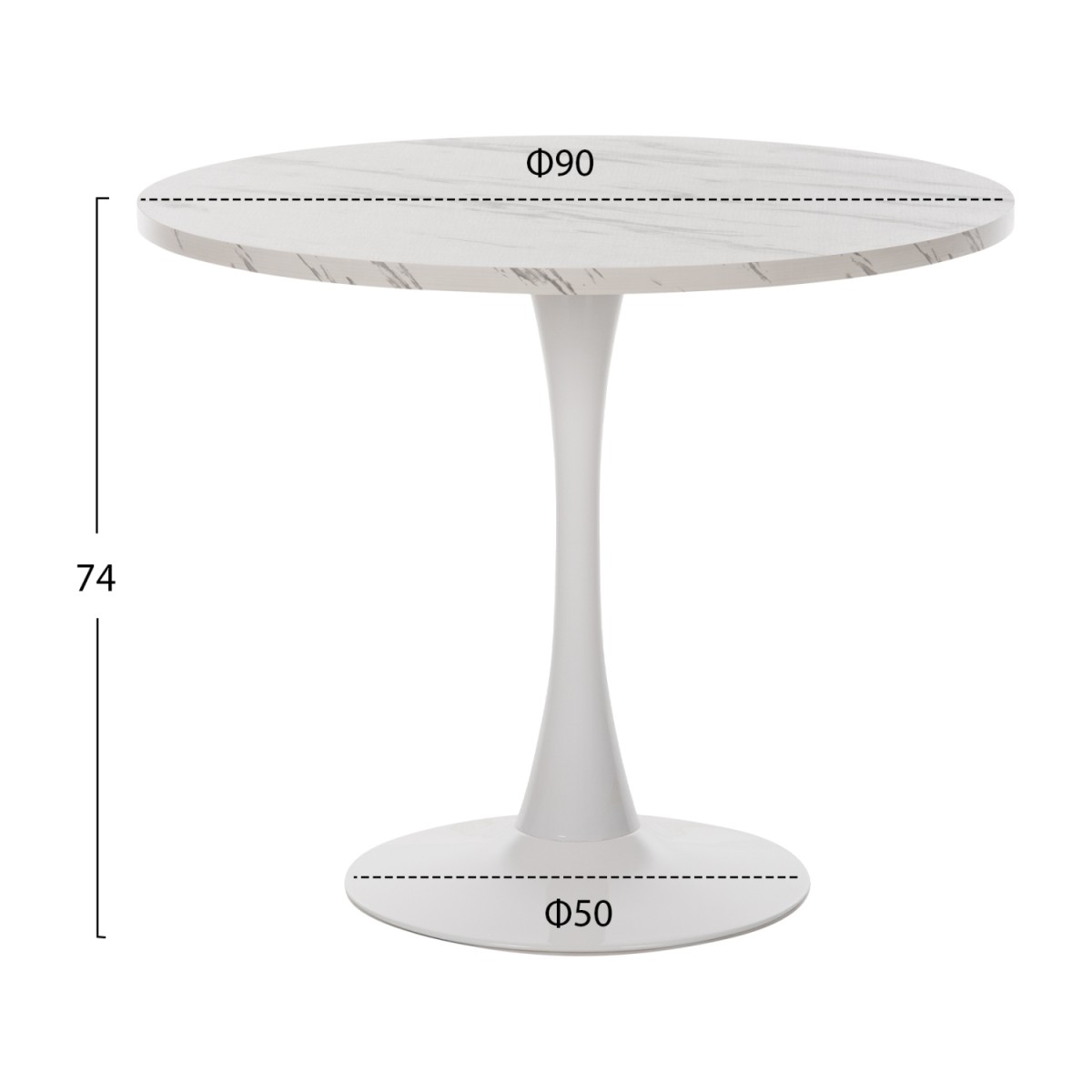ΤΡΑΠΕΖΙ ΤΡΑΠΕΖΑΡΙΑΣ ROLLO HM9421.01 ΣΤΡΟΓΓΥΛΟ WHITE MARBLE Φ90x74Y εκ. ΤΡΑΠΕΖΙ ΤΡΑΠΕΖΑΡΙΑΣ ROLLO HM9421.01 ΣΤΡΟΓΓΥΛΟ WHITE MARBLE Φ90x74Y εκ.