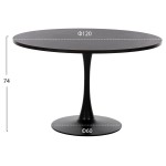 ΤΡΑΠΕΖΙ ΤΡΑΠΕΖΑΡΙΑΣ ROLLO HM9422.02 ΣΤΡΟΓΓΥΛΟ BLACK MARBLE Φ120x74Yεκ. ΤΡΑΠΕΖΙ ΤΡΑΠΕΖΑΡΙΑΣ ROLLO HM9422.02 ΣΤΡΟΓΓΥΛΟ BLACK MARBLE Φ120x74Yεκ.