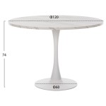 ΤΡΑΠΕΖΙ ΤΡΑΠΕΖΑΡΙΑΣ ROLLO HM9422.01 ΣΤΡΟΓΓΥΛΟ WHITE MARBLE Φ120x74Yεκ. ΤΡΑΠΕΖΙ ΤΡΑΠΕΖΑΡΙΑΣ ROLLO HM9422.01 ΣΤΡΟΓΓΥΛΟ WHITE MARBLE Φ120x74Yεκ.