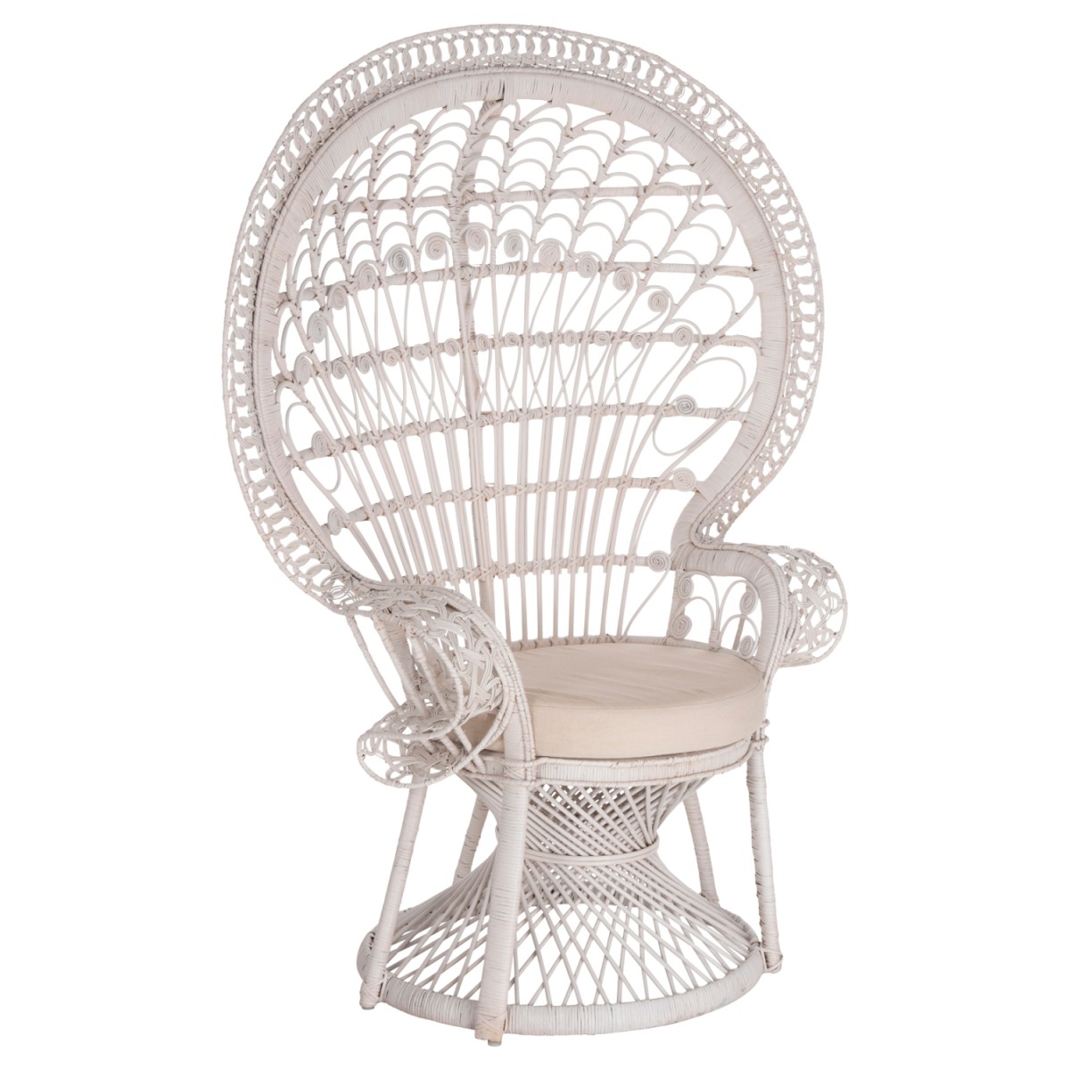 ΠΟΛΥΘΡΟΝΑ ROYAL PEACOCK HM9342.02 RATTAN ΣΕ ΛΕΥΚΟ-ΜΑΞΙΛΑΡΙ ΛΕΥΚΟ 114x72x150Yεκ. ΠΟΛΥΘΡΟΝΑ ROYAL PEACOCK HM9342.02 RATTAN ΣΕ ΛΕΥΚΟ-ΜΑΞΙΛΑΡΙ ΛΕΥΚΟ 114x72x150Yεκ.