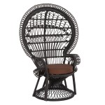 ΠΟΛΥΘΡΟΝΑ ROYAL PEACOCK HM9342.03 RATTAN ΜΑΥΡΟ-ΜΑΞΙΛΑΡΙ ΚΑΦΕ 114x72x150Yεκ. ΠΟΛΥΘΡΟΝΑ ROYAL PEACOCK HM9342.03 RATTAN ΜΑΥΡΟ-ΜΑΞΙΛΑΡΙ ΚΑΦΕ 114x72x150Yεκ.