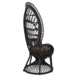 ΠΟΛΥΘΡΟΝΑ ROYAL PEACOCK HM9342.03 RATTAN ΜΑΥΡΟ-ΜΑΞΙΛΑΡΙ ΚΑΦΕ 114x72x150Yεκ. ΠΟΛΥΘΡΟΝΑ ROYAL PEACOCK HM9342.03 RATTAN ΜΑΥΡΟ-ΜΑΞΙΛΑΡΙ ΚΑΦΕ 114x72x150Yεκ.