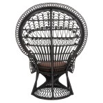 ΠΟΛΥΘΡΟΝΑ ROYAL PEACOCK HM9342.03 RATTAN ΜΑΥΡΟ-ΜΑΞΙΛΑΡΙ ΚΑΦΕ 114x72x150Yεκ. ΠΟΛΥΘΡΟΝΑ ROYAL PEACOCK HM9342.03 RATTAN ΜΑΥΡΟ-ΜΑΞΙΛΑΡΙ ΚΑΦΕ 114x72x150Yεκ.