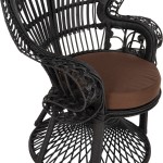 ΠΟΛΥΘΡΟΝΑ ROYAL PEACOCK HM9342.03 RATTAN ΜΑΥΡΟ-ΜΑΞΙΛΑΡΙ ΚΑΦΕ 114x72x150Yεκ. ΠΟΛΥΘΡΟΝΑ ROYAL PEACOCK HM9342.03 RATTAN ΜΑΥΡΟ-ΜΑΞΙΛΑΡΙ ΚΑΦΕ 114x72x150Yεκ.