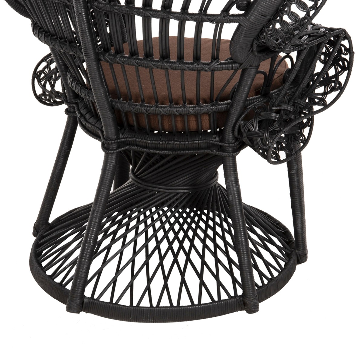 ΠΟΛΥΘΡΟΝΑ ROYAL PEACOCK HM9342.03 RATTAN ΜΑΥΡΟ-ΜΑΞΙΛΑΡΙ ΚΑΦΕ 114x72x150Yεκ. ΠΟΛΥΘΡΟΝΑ ROYAL PEACOCK HM9342.03 RATTAN ΜΑΥΡΟ-ΜΑΞΙΛΑΡΙ ΚΑΦΕ 114x72x150Yεκ.