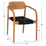 ΠΟΛΥΘΡΟΝΑ OSLO HM9636.02 ΞΥΛΟ TEAK ΦΥΣΙΚΟ & ΜΑΥΡΟ ΣΧΟΙΝΙ 55x54x80Y εκ. ΠΟΛΥΘΡΟΝΑ OSLO HM9636.02 ΞΥΛΟ TEAK ΦΥΣΙΚΟ & ΜΑΥΡΟ ΣΧΟΙΝΙ 55x54x80Y εκ.