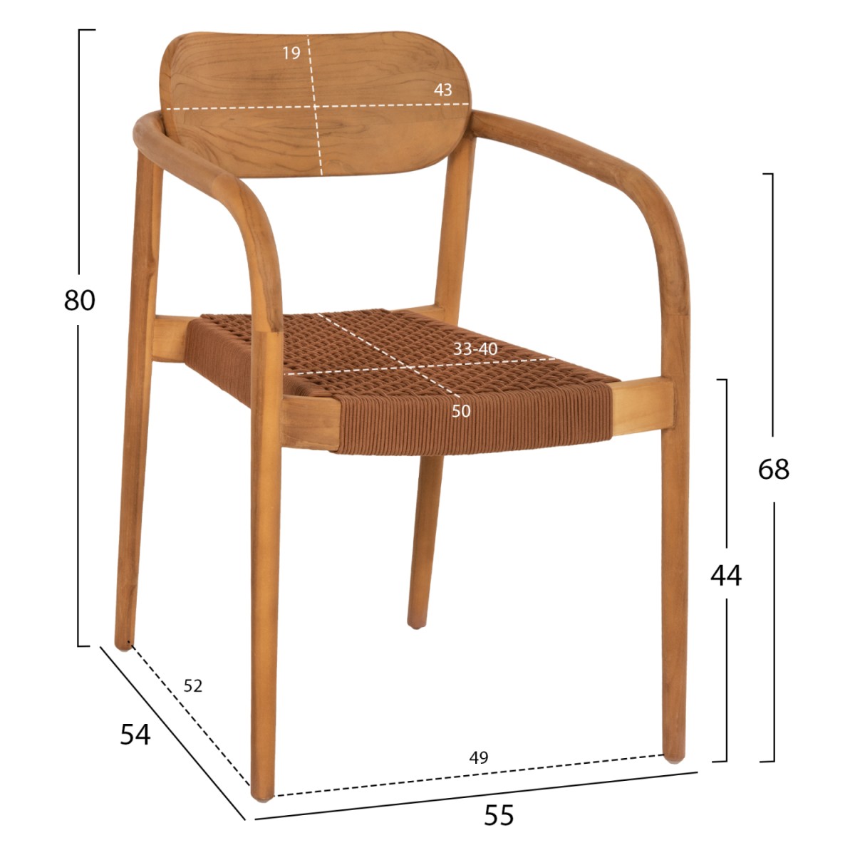 ΠΟΛΥΘΡΟΝΑ OSLO HM9636.01 ΞΥΛΟ TEAK ΦΥΣΙΚΟ & ΚΑΦΕ ΣΧΟΙΝΙ 55x54x80Y εκ. ΠΟΛΥΘΡΟΝΑ OSLO HM9636.01 ΞΥΛΟ TEAK ΦΥΣΙΚΟ & ΚΑΦΕ ΣΧΟΙΝΙ 55x54x80Y εκ.