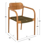 ΠΟΛΥΘΡΟΝΑ OSLO HM9636.05 ΞΥΛΟ TEAK ΦΥΣΙΚΟ & ΠΡΑΣΙΝΟ ΣΧΟΙΝΙ 55x54x80Yεκ. ΠΟΛΥΘΡΟΝΑ OSLO HM9636.05 ΞΥΛΟ TEAK ΦΥΣΙΚΟ & ΠΡΑΣΙΝΟ ΣΧΟΙΝΙ 55x54x80Yεκ.