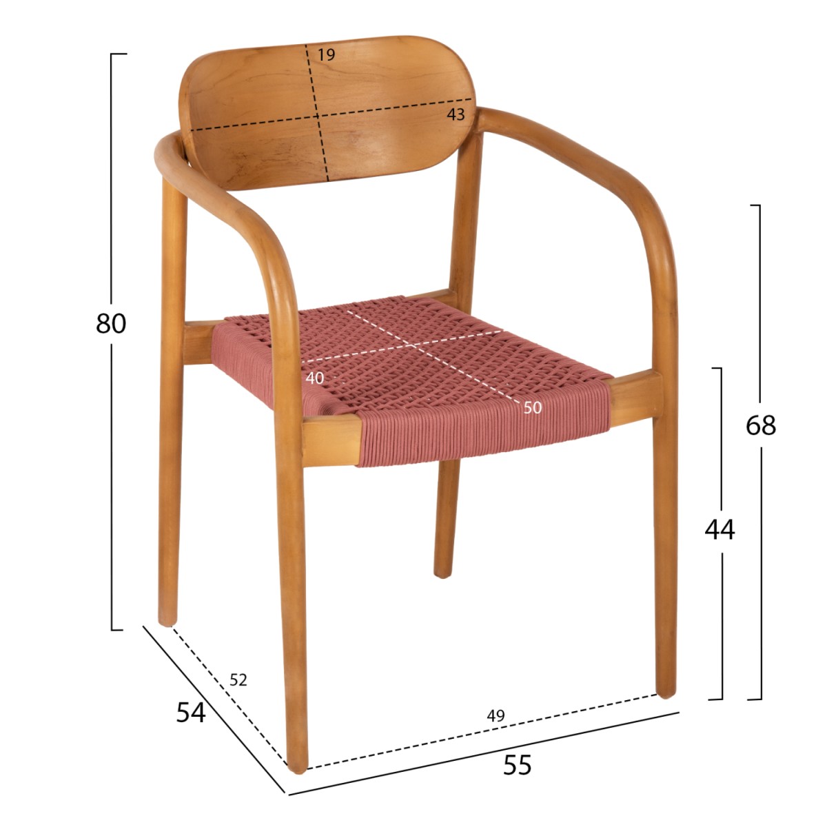 ΠΟΛΥΘΡΟΝΑ OSLO HM9636.06 ΞΥΛΟ TEAK ΦΥΣΙΚΟ & ΡΟΖ ΣΧΟΙΝΙ 55x54x80Yεκ. ΠΟΛΥΘΡΟΝΑ OSLO HM9636.06 ΞΥΛΟ TEAK ΦΥΣΙΚΟ & ΡΟΖ ΣΧΟΙΝΙ 55x54x80Yεκ.