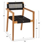 ΠΟΛΥΘΡΟΝΑ CHARLOTTE HM9637.02 ΞΥΛΟ TEAK ΦΥΣΙΚΟ & ΜΑΥΡΟ ΣΧΟΙΝΙ 59x54x83Y εκ. ΠΟΛΥΘΡΟΝΑ CHARLOTTE HM9637.02 ΞΥΛΟ TEAK ΦΥΣΙΚΟ & ΜΑΥΡΟ ΣΧΟΙΝΙ 59x54x83Y εκ.