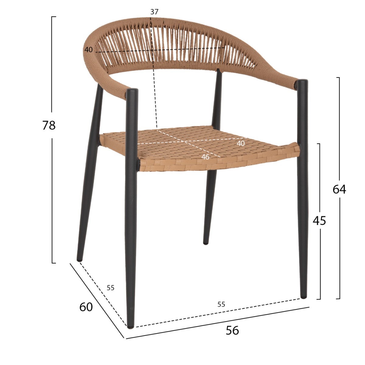 ΠΟΛΥΘΡΟΝΑ ΑΛΟΥΜΙΝΙΟΥ HM5854.12 ΑΝΘΡΑΚΙ PΕ RATTAN ΜΠΕΖ 56x60x78 εκ. ΠΟΛΥΘΡΟΝΑ ΑΛΟΥΜΙΝΙΟΥ HM5854.12 ΑΝΘΡΑΚΙ PΕ RATTAN ΜΠΕΖ 56x60x78 εκ.