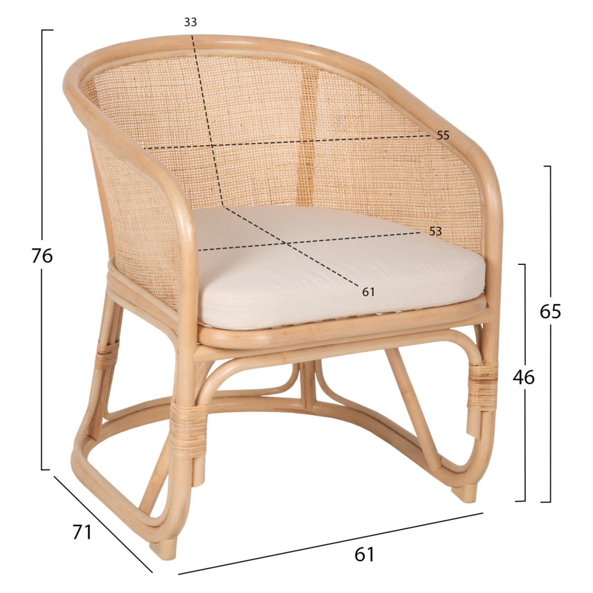 ΠΟΛΥΘΡΟΝΑ ΚΙΚΟ HM9839 RATTAN ΣΕ ΦΥΣΙΚΟ ΧΡΩΜΑ-ΛΕΥΚΟ ΜΑΞΙΛΑΡΙ 61x71x76Yεκ. ΠΟΛΥΘΡΟΝΑ ΚΙΚΟ HM9839 RATTAN ΣΕ ΦΥΣΙΚΟ ΧΡΩΜΑ-ΛΕΥΚΟ ΜΑΞΙΛΑΡΙ 61x71x76Yεκ.