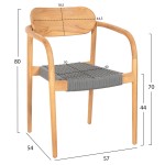 ΠΟΛΥΘΡΟΝΑ OSLO HM9636.08 ΞΥΛΟ TEAK ΦΥΣΙΚΟ & ΓΚΡΙ ΣΧΟΙΝΙ 55x54x80Yεκ. ΠΟΛΥΘΡΟΝΑ OSLO HM9636.08 ΞΥΛΟ TEAK ΦΥΣΙΚΟ & ΓΚΡΙ ΣΧΟΙΝΙ 55x54x80Yεκ.