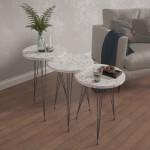 ΣΕΤ ΒΟΗΘ.ΤΡΑΠΕΖΑΚΙΑ NISSA HM18173.01 ΜΕΛΑΜΙΝΗ ΛΕΥΚΟ ΜΑΡΜΑΡΟ-ΜΑΥΡΑ ΜΕΤΑΛ.ΠΟΔΙΑ ΣΕΤ ΒΟΗΘ.ΤΡΑΠΕΖΑΚΙΑ NISSA HM18173.01 ΜΕΛΑΜΙΝΗ ΛΕΥΚΟ ΜΑΡΜΑΡΟ-ΜΑΥΡΑ ΜΕΤΑΛ.ΠΟΔΙΑ