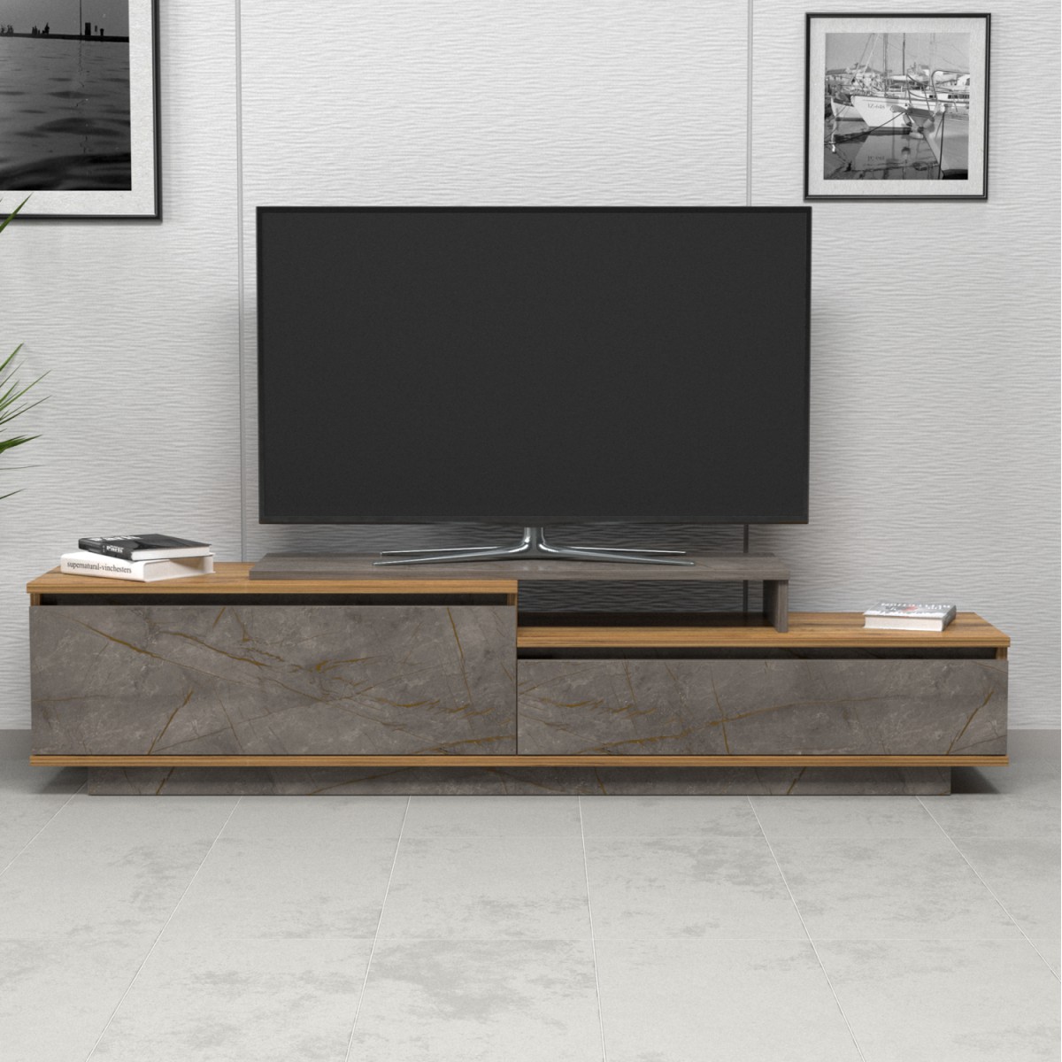 ΕΠΙΠΛΟ TV LEIS HM18186 ΜΕΛΑΜΙΝΗ ΣΕ ΦΥΣΙΚΟ ΞΥΛΟΥ & ΟΨΗ ΓΚΡΙ ΜΑΡΜΑΡΟ 180x35x42Υεκ. ΕΠΙΠΛΟ TV LEIS HM18186 ΜΕΛΑΜΙΝΗ ΣΕ ΦΥΣΙΚΟ ΞΥΛΟΥ & ΟΨΗ ΓΚΡΙ ΜΑΡΜΑΡΟ 180x35x42Υεκ.