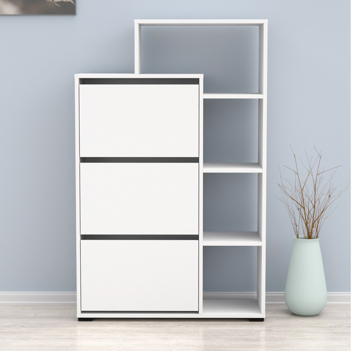 ΠΑΠΟΥΤΣΟΘΗΚΗ ROBBEN HM18189.01 ΜΕΛΑΜΙΝΗ ΣΕ ΛΕΥΚΟ 90x30x143Υεκ. ΠΑΠΟΥΤΣΟΘΗΚΗ ROBBEN HM18189.01 ΜΕΛΑΜΙΝΗ ΣΕ ΛΕΥΚΟ 90x30x143Υεκ.
