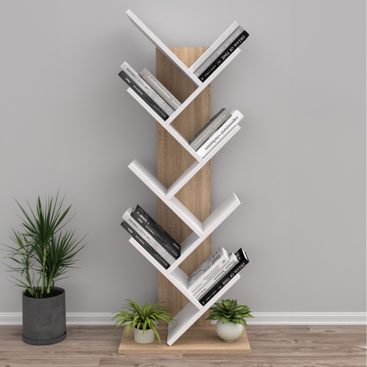 ΒΙΒΛΙΟΘΗΚΗ LIANA HM18193.03 ΜΕΛΑΜΙΝΗ SONAMA-ΛΕΥΚΗ 53x27x138Υεκ. ΒΙΒΛΙΟΘΗΚΗ LIANA HM18193.03 ΜΕΛΑΜΙΝΗ SONAMA-ΛΕΥΚΗ 53x27x138Υεκ.