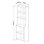 ΒΙΒΛΙΟΘΗΚΗ NEAT HM18194.04 ΜΕΛΑΜΙΝΗ ΣΕ ΦΥΣΙΚΟ ΧΡΩΜΑ ΞΥΛΟΥ 60x30x180Υεκ. ΒΙΒΛΙΟΘΗΚΗ NEAT HM18194.04 ΜΕΛΑΜΙΝΗ ΣΕ ΦΥΣΙΚΟ ΧΡΩΜΑ ΞΥΛΟΥ 60x30x180Υεκ.