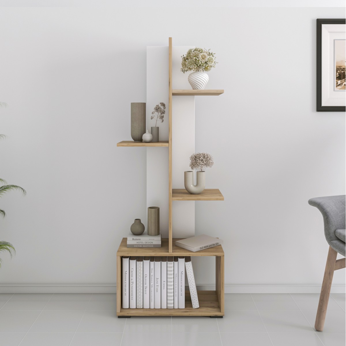 ΒΙΒΛΙΟΘΗΚΗ TRIVIO HM18195.03 ΜΕΛΑΜΙΝΗ ΣΕ ΛΕΥΚΟ-ATLANTIS GREEN 50x25x127Υεκ. ΒΙΒΛΙΟΘΗΚΗ TRIVIO HM18195.03 ΜΕΛΑΜΙΝΗ ΣΕ ΛΕΥΚΟ-ATLANTIS GREEN 50x25x127Υεκ.
