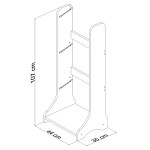 ΕΠΙΠΛΟ ΑΠΟΘΗΚΕΥΣΗΣ FRED HM18208.01 ΛΕΥΚΗ ΜΕΛΑΜΙΝΗ 44x35x107Υεκ. ΕΠΙΠΛΟ ΑΠΟΘΗΚΕΥΣΗΣ FRED HM18208.01 ΛΕΥΚΗ ΜΕΛΑΜΙΝΗ 44x35x107Υεκ.