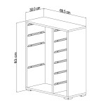 ΣΥΡΤΑΡΙΕΡΑ SANI HM18212.01 ΜΕΛΑΜΙΝΗ ΣΕ ΛΕΥΚΟ-10 ΛΕΥΚΑ ΣΥΡΤΑΡΙΑ P.E. 69,5x30x83Υεκ ΣΥΡΤΑΡΙΕΡΑ SANI HM18212.01 ΜΕΛΑΜΙΝΗ ΣΕ ΛΕΥΚΟ-10 ΛΕΥΚΑ ΣΥΡΤΑΡΙΑ P.E. 69,5x30x83Υεκ