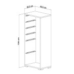 ΣΥΡΤΑΡΙΕΡΑ SANI HM18214.01 ΜΕΛΑΜΙΝΗ ΣΕ ΛΕΥΚΟ-6 ΛΕΥΚΑ ΣΥΡΤΑΡΙΑ P.E. 45,5x30x109Υεκ ΣΥΡΤΑΡΙΕΡΑ SANI HM18214.01 ΜΕΛΑΜΙΝΗ ΣΕ ΛΕΥΚΟ-6 ΛΕΥΚΑ ΣΥΡΤΑΡΙΑ P.E. 45,5x30x109Υεκ