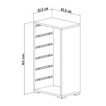 ΣΥΡΤΑΡΙΕΡΑ SANI HM18215.01 ΜΕΛΑΜΙΝΗ ΣΕ ΛΕΥΚΟ-6 ΛΕΥΚΑ ΣΥΡΤΑΡΙΑ P.E. 45,5x30x83Υεκ ΣΥΡΤΑΡΙΕΡΑ SANI HM18215.01 ΜΕΛΑΜΙΝΗ ΣΕ ΛΕΥΚΟ-6 ΛΕΥΚΑ ΣΥΡΤΑΡΙΑ P.E. 45,5x30x83Υεκ