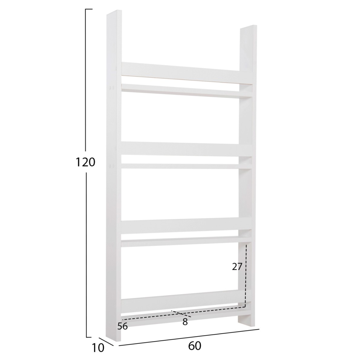 ΡΑΦΙΕΡΑ ΤΟΙΧΟΥ SANI HM18224.01 ΜΕΛΑΜΙΝΗ ΣΕ ΛΕΥΚΟ 60x10x120Υεκ. (4 ΡΑΦΙΑ) ΡΑΦΙΕΡΑ ΤΟΙΧΟΥ SANI HM18224.01 ΜΕΛΑΜΙΝΗ ΣΕ ΛΕΥΚΟ 60x10x120Υεκ. (4 ΡΑΦΙΑ)