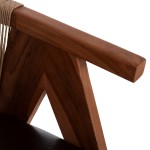 ΠΟΛΥΘΡΟΝΑ ΤΡΑΠΕΖΑΡΙΑΣ BRANN HM18238.11 ΞΥΛΟ ΤΕΑΚ-ΚΑΦΕ PU-ΣΧΟΙΝΙ 60x67x76Υεκ.