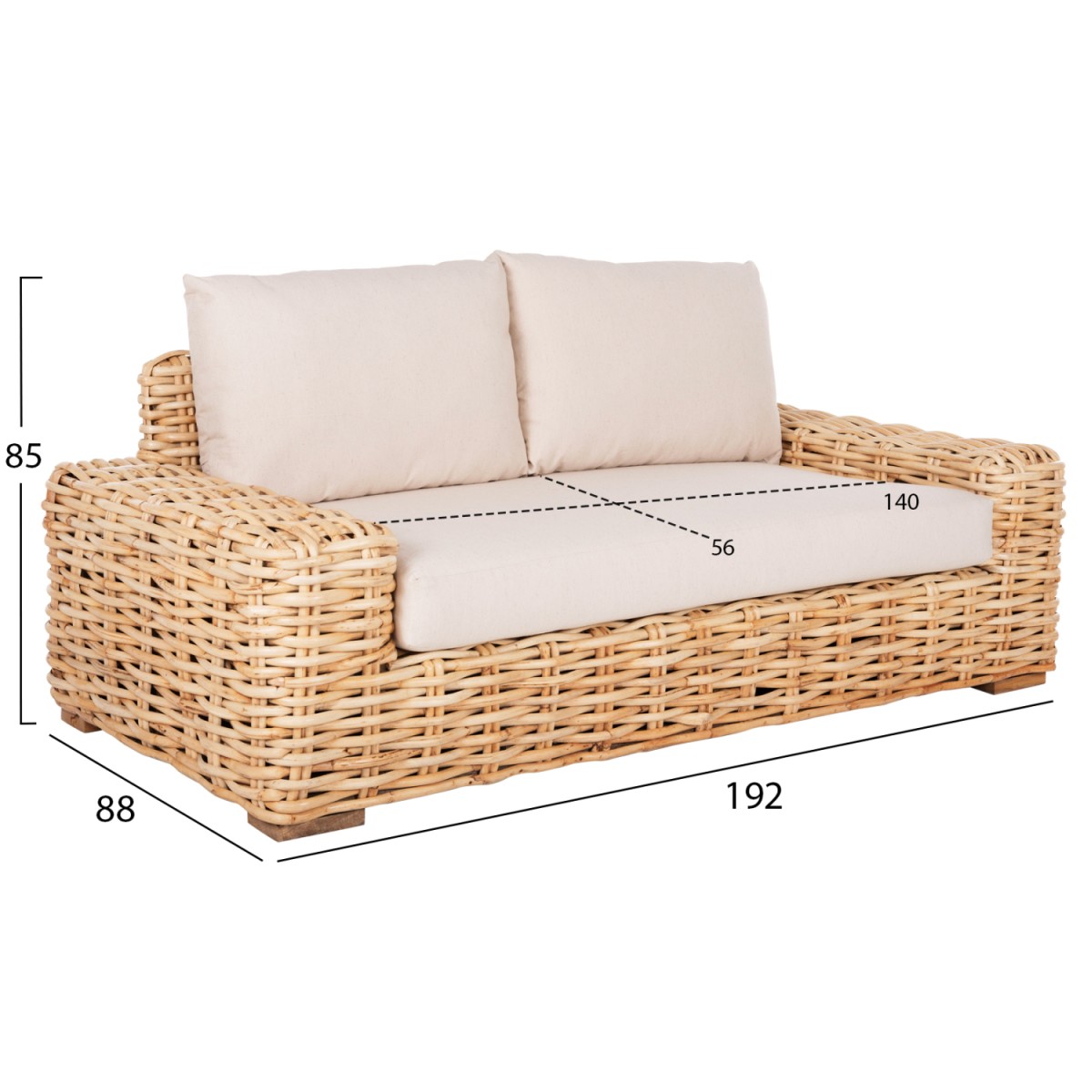 ΚΑΝΑΠΕΣ 2-ΘΕΣΙΟΣ TROPEL HM9809 ΞΥΛΟ MANGO-RATTAN ΦΥΣΙΚΟ-ΛΕΥΚΑ ΜΑΞΙΛΑΡΙΑ 192x88x70-85Υεκ. ΚΑΝΑΠΕΣ 2-ΘΕΣΙΟΣ TROPEL HM9809 ΞΥΛΟ MANGO-RATTAN ΦΥΣΙΚΟ-ΛΕΥΚΑ ΜΑΞΙΛΑΡΙΑ 192x88x70-85Υεκ.