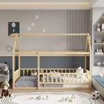 ΚΡΕΒΑΤΙ ΠΑΙΔΙΚΟ ΜΕ ΚΑΓΚΕΛΟ HOUSER HM706.01 τ.MONTESSORI ΞΥΛΟ ΠΕΥΚΟ ΦΥΣΙΚΟ-190x90εκ