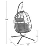 ΚΡΕΜΑΣΤΗ ΠΟΛΥΘΡΟΝΑ ΦΩΛΙΑ MILLIE HM5997.10 ΜΕΤΑΛΛΟ-ΣΥΝΘ.RATTAN ΓΚΡΙ 90x75x190Υεκ. ΚΡΕΜΑΣΤΗ ΠΟΛΥΘΡΟΝΑ ΦΩΛΙΑ MILLIE HM5997.10 ΜΕΤΑΛΛΟ-ΣΥΝΘ.RATTAN ΓΚΡΙ 90x75x190Υεκ.