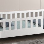 ΚΡΕΒΑΤΙ ΠΑΙΔΙΚΟ HOUSER HM740.03 τ.MONTESSORI ΞΥΛΟ ΠΕΥΚΟ ΛΕΥΚΟ--ΓΙΑ 190x90εκ