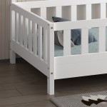 ΚΡΕΒΑΤΙ ΠΑΙΔΙΚΟ HOUSER HM740.03 τ.MONTESSORI ΞΥΛΟ ΠΕΥΚΟ ΛΕΥΚΟ--ΓΙΑ 190x90εκ