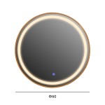 ΚΑΘΡΕΠΤΗΣ ΤΟΙΧΟΥ ΣΤΡΟΓΓΥΛΟΣ HM9580.30 ΑΛΟΥΜΙΝΙΟ ΣΕ ΧΡΥΣΟ-ΦΩΤΙΣΜΟΣ LED Φ60x3εκ. ΚΑΘΡΕΠΤΗΣ ΤΟΙΧΟΥ ΣΤΡΟΓΓΥΛΟΣ HM9580.30 ΑΛΟΥΜΙΝΙΟ ΣΕ ΧΡΥΣΟ-ΦΩΤΙΣΜΟΣ LED Φ60x3εκ.