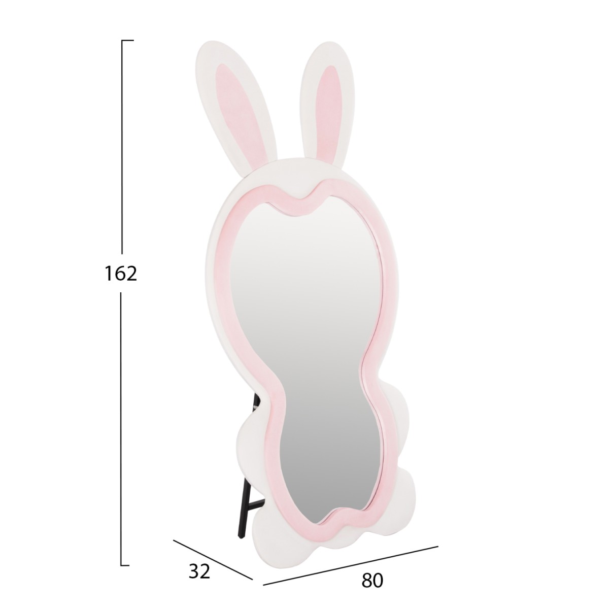 ΠΑΙΔΙΚΟΣ ΚΑΘΡΕΦΤΗΣ ΔΑΠΕΔΟΥ BUNNY HM4489.01 MDF ΡΟΖ & ΛΕΥΚΟ-ΜΑΥΡΟ STAND 80x162Υεκ. ΠΑΙΔΙΚΟΣ ΚΑΘΡΕΦΤΗΣ ΔΑΠΕΔΟΥ BUNNY HM4489.01 MDF ΡΟΖ & ΛΕΥΚΟ-ΜΑΥΡΟ STAND 80x162Υεκ.