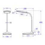 ΦΩΤΙΣΤΙΚΟ ΓΡΑΦΕΙΟΥ LED BLAIN HM4444.03 ΓΑΛΑΖΙΟ-ΛΕΥΚΟ ABS 13,6x17,7x40Υ εκ. ΦΩΤΙΣΤΙΚΟ ΓΡΑΦΕΙΟΥ LED BLAIN HM4444.03 ΓΑΛΑΖΙΟ-ΛΕΥΚΟ ABS 13,6x17,7x40Υ εκ.