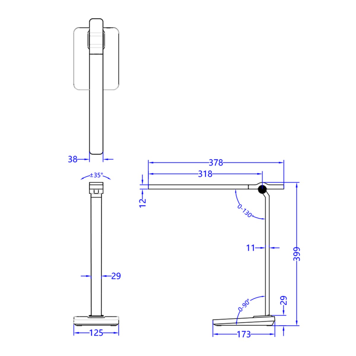 ΦΩΤΙΣΤΙΚΟ ΓΡΑΦΕΙΟΥ LED BLAIN PRO HM4448.02 ΜΑΥΡΟ ΧΡΩΜΑ ABS 17,3x12,5x39,9Υεκ. ΦΩΤΙΣΤΙΚΟ ΓΡΑΦΕΙΟΥ LED BLAIN PRO HM4448.02 ΜΑΥΡΟ ΧΡΩΜΑ ABS 17,3x12,5x39,9Υεκ.