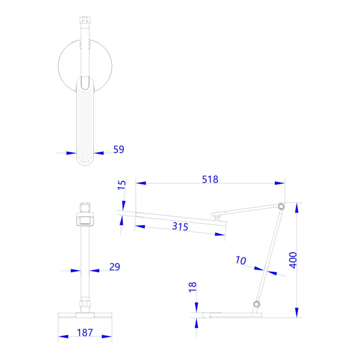 ΦΩΤΙΣΤΙΚΟ ΓΡΑΦΕΙΟΥ LED BLAIN PRO HM4454.07 ΓΚΡΙ ΒΑΣΗ ABS & ΑΛΟΥΜΙΝΙΟ 51,8x40Υεκ. ΦΩΤΙΣΤΙΚΟ ΓΡΑΦΕΙΟΥ LED BLAIN PRO HM4454.07 ΓΚΡΙ ΒΑΣΗ ABS & ΑΛΟΥΜΙΝΙΟ 51,8x40Υεκ.