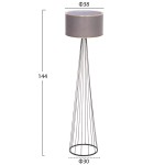 ΦΩΤΙΣΤΙΚΟ ΔΑΠΕΔΟΥ ΜΕΤΑΛΛΙΚΟ ΓΚΡΙ HM7581.01 Φ38x144 εκ. ΦΩΤΙΣΤΙΚΟ ΔΑΠΕΔΟΥ ΜΕΤΑΛΛΙΚΟ ΓΚΡΙ HM7581.01 Φ38x144 εκ.