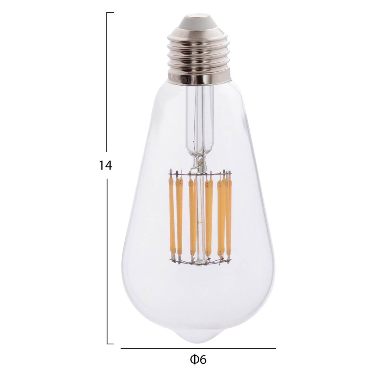 ΛΑΜΠΤΗΡΑΣ HM4189.01 LED FILAMENT 12W E27 2700K ΔΙΑΦΑΝΟΣ ΛΑΜΠΤΗΡΑΣ HM4189.01 LED FILAMENT 12W E27 2700K ΔΙΑΦΑΝΟΣ