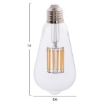 ΛΑΜΠΤΗΡΑΣ HM4189.01 LED FILAMENT 12W E27 2700K ΔΙΑΦΑΝΟΣ ΛΑΜΠΤΗΡΑΣ HM4189.01 LED FILAMENT 12W E27 2700K ΔΙΑΦΑΝΟΣ