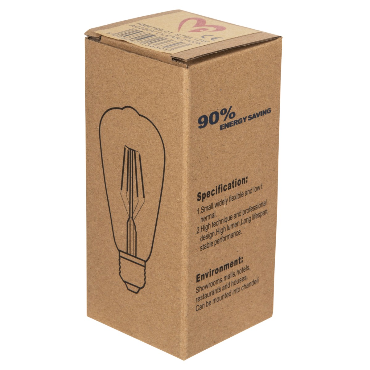 ΛΑΜΠΤΗΡΑΣ HM4189.01 LED FILAMENT 12W E27 2700K ΔΙΑΦΑΝΟΣ ΛΑΜΠΤΗΡΑΣ HM4189.01 LED FILAMENT 12W E27 2700K ΔΙΑΦΑΝΟΣ