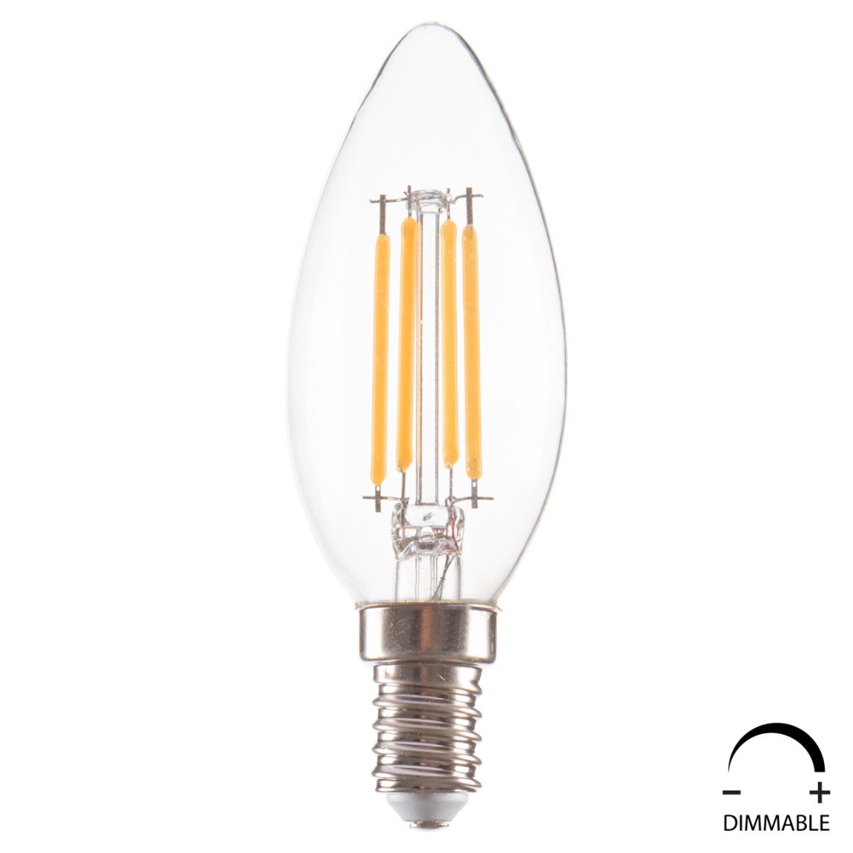 ΛΑΜΠΤΗΡΑΣ LED FILAMENT 4W E14 3000K ΔΙΑΦΑΝΟΣ DIMMABLE HM4048.01 ΛΑΜΠΤΗΡΑΣ LED FILAMENT 4W E14 3000K ΔΙΑΦΑΝΟΣ DIMMABLE HM4048.01