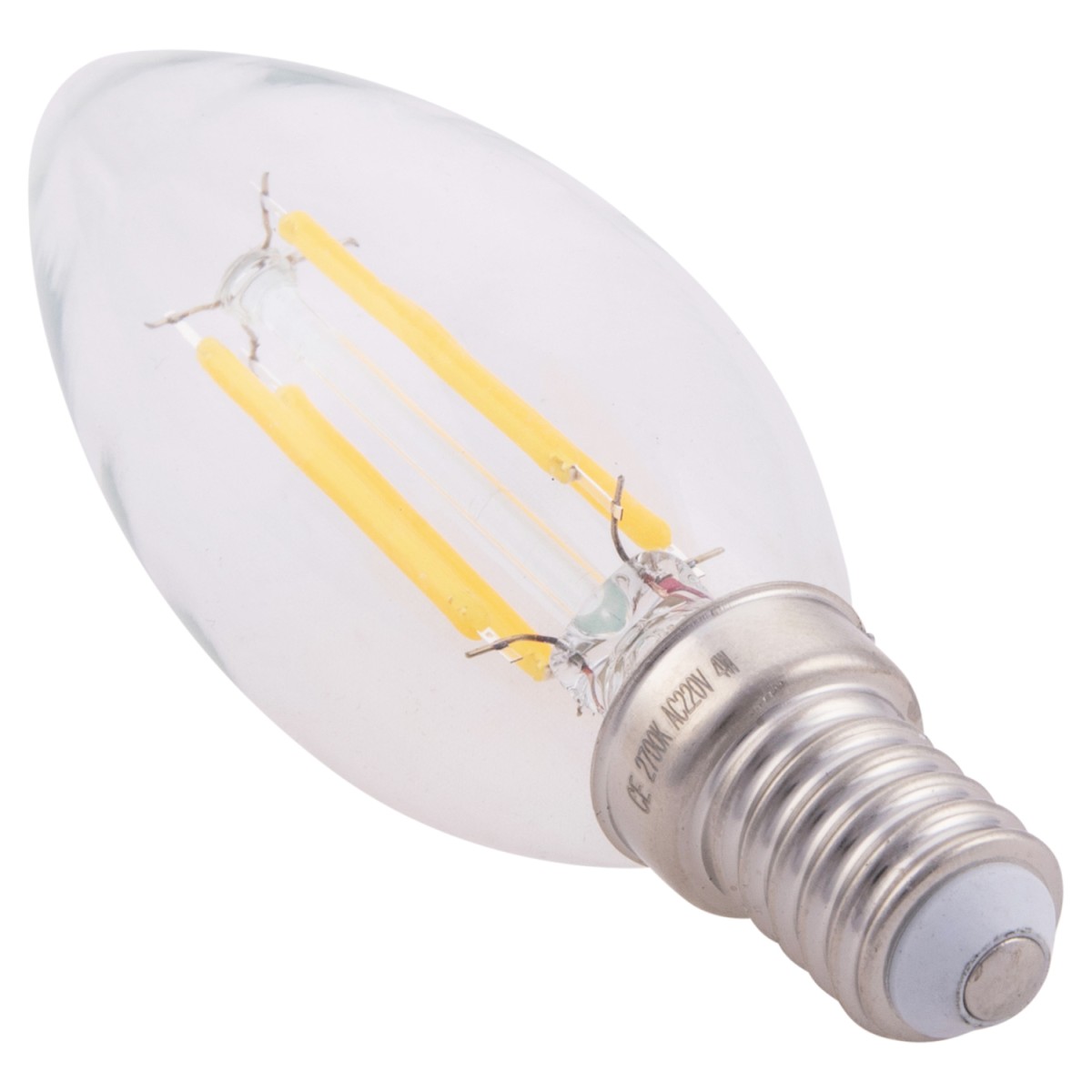 ΛΑΜΠΤΗΡΑΣ LED FILAMENT 4W E14 3000K ΔΙΑΦΑΝΟΣ DIMMABLE HM4048.01 ΛΑΜΠΤΗΡΑΣ LED FILAMENT 4W E14 3000K ΔΙΑΦΑΝΟΣ DIMMABLE HM4048.01