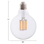 ΛΑΜΠΤΗΡΑΣ GLOBO LED FILAMENT 12W E27 3000K ΔΙΑΦΑΝΟΣ HM4049.01 ΛΑΜΠΤΗΡΑΣ GLOBO LED FILAMENT 12W E27 3000K ΔΙΑΦΑΝΟΣ HM4049.01