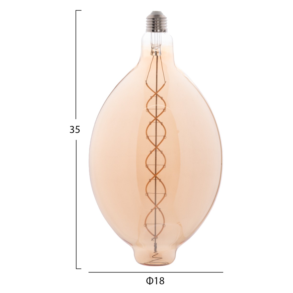 ΛΑΜΠΤΗΡΑΣ LED FILAMENT 8W E27 3000K TEA COLOR DIMMABLE HM4051.02 ΛΑΜΠΤΗΡΑΣ LED FILAMENT 8W E27 3000K TEA COLOR DIMMABLE HM4051.02
