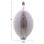 ΛΑΜΠΤΗΡΑΣ LED FILAMENT 8W E27 3000K SMOKE DIMMABLE HM4051.03 ΛΑΜΠΤΗΡΑΣ LED FILAMENT 8W E27 3000K SMOKE DIMMABLE HM4051.03