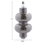 ΛΑΜΠΤΗΡΑΣ LED FILAMENT 8W E27 3000K SMOKE COLOR DIMMABLE HM4053.03 ΛΑΜΠΤΗΡΑΣ LED FILAMENT 8W E27 3000K SMOKE COLOR DIMMABLE HM4053.03