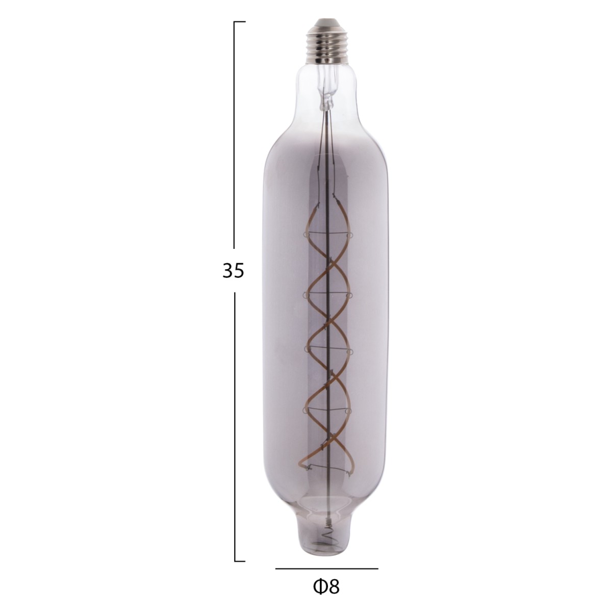 ΛΑΜΠΤΗΡΑΣ JHD-NW7775 LED FILAMENT 8W E27 3000K SMOKE COLOR DIMMABLE HM4055.03 ΛΑΜΠΤΗΡΑΣ JHD-NW7775 LED FILAMENT 8W E27 3000K SMOKE COLOR DIMMABLE HM4055.03